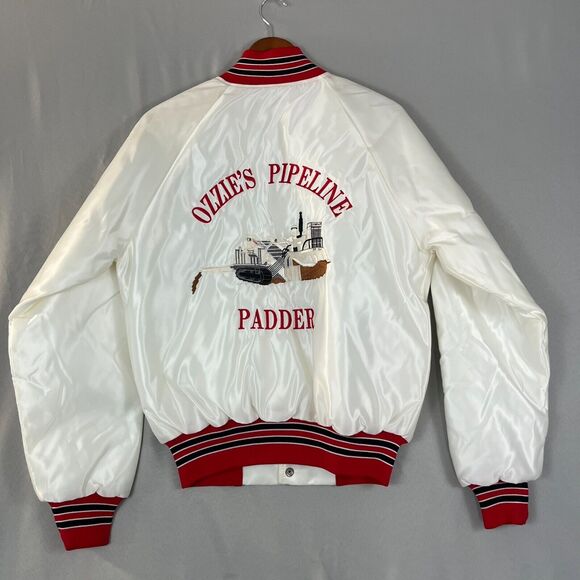 Eagle Athletics Varsity Jacket Men's Ivory Oilfield Ozzies Pipeline Padder SM/MD - Picture 1 of 8